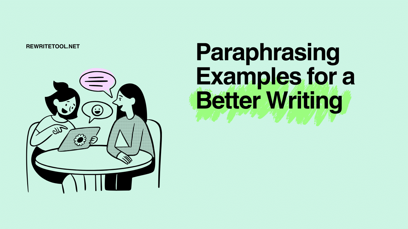 Paraphrasing Examples for a Better Writing