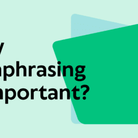 the importance of paraphrasing