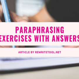 Paraphrasing Exercises with Answers