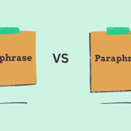 rephrase vs paraphrase