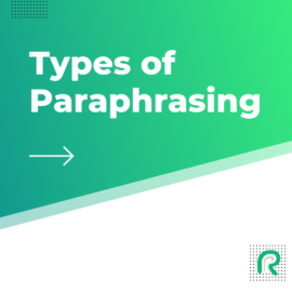 Types of Paraphrasing